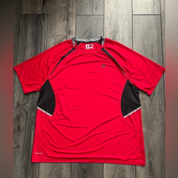 Russell Athletic Dri-Power 360 Training Tee Red Men’s XL NWOT - Picture 2 of 11